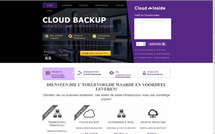 Cloud Inside heb ik in 2013 opgezet als Full Self Service Cloud Hosting en Provisioning bedrijf met als specialisatie Windows Hosting. Cloud Hosting maar dan gemakkelijk en toegankelijk gemaakt middels… Lees meer